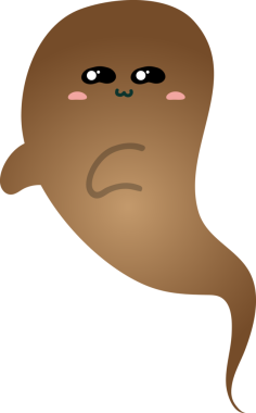 Bir hayaletin çizgi film karakteri