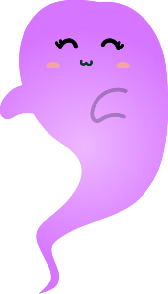 Mor gözlü şirin mor hayalet.