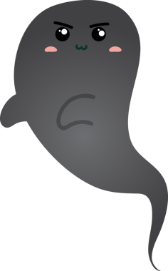 Sevimli ve komik bir canavar. izole vektör illüstrasyonu.