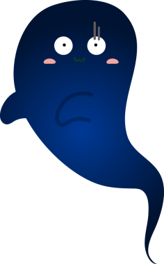 Cadılar Bayramı canavarı. Beyaz arkaplanda izole edilmiş vektör illüstrasyonu.