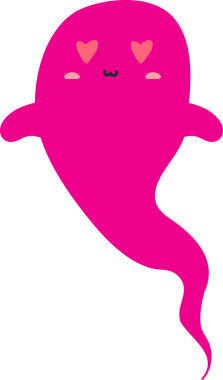 kawaii şirin pembe ve beyaz vektör tasarımı