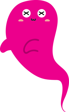 Sevimli canavar çizgi film çizimi