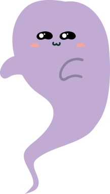 Sevimli çizgi film canavarı. Cadılar Bayramı illüstrasyonu. vektör karikatür çizimi beyaz arkaplanda izole edildi