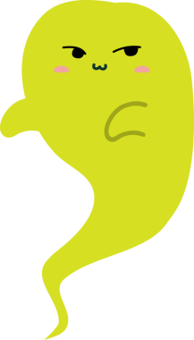 Çizgi film yeşil canavarının vektör çizimi