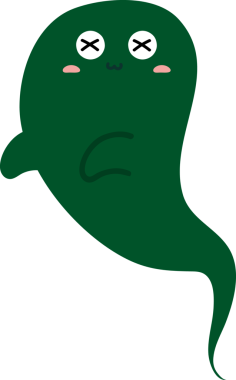 Bir Cadılar Bayramı çizgi filminin vektör çizimi