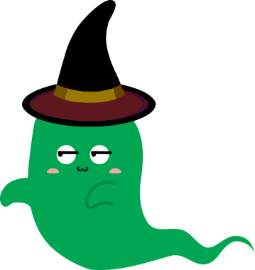 Tatlı hayalet çizgi filmi, cadılar bayramı