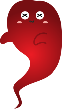 Beyaz arkaplanda kırmızı Cadılar Bayramı balkabağı