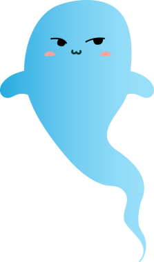 Mavi gözlü şirin hayalet.