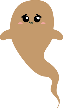 Güzel bir hayalet karikatürü.