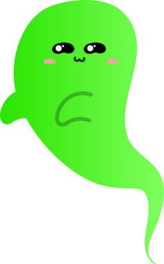 Sevimli çizgi film canavarı. Vektör illüstrasyonu