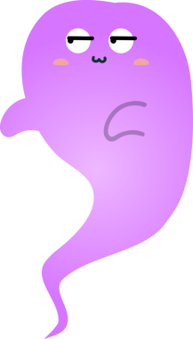 mor gözlü mor bir hayalet