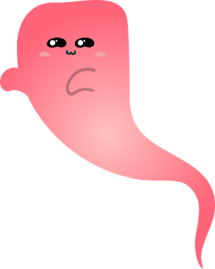 Şirin çizgi film kawaii ahtapotunun vektör çizimi