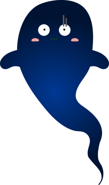 Hayalet. Beyaz arkaplanda vektör simgesi