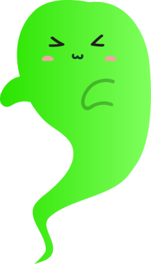 yeşil ve kırmızı çizgi film hayaleti yeşil gözlü