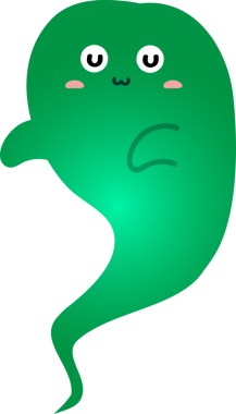 Üzgün yüzlü yeşil bir ifade. vektör illüstrasyonu