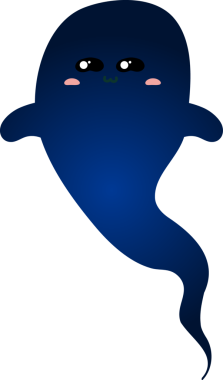 Beyaz arkaplanda cadılar bayramı hayaleti, illüstrasyon veya simge vektörü