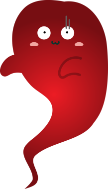 kırmızı canavar, illüstrasyon, beyaz arkaplanda vektör.