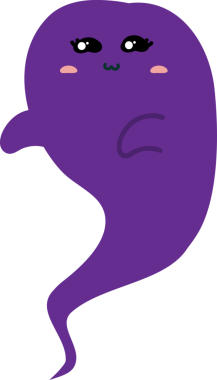 şirin mor çizgi film, vektör çizimi