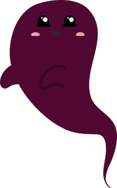 Beyaz arka planda vektör karikatür komik canavar