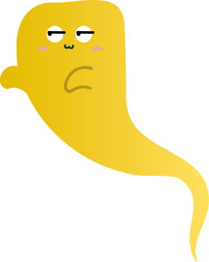 Beyaz arkaplan vektöründeki sevimli hayalet