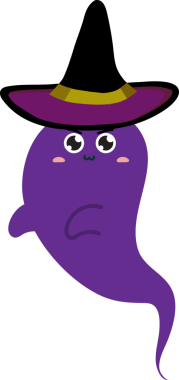 Cadılar Bayramı 'nın mor çizgi film karakteri