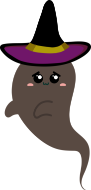 Sevimli şapkalı sevimli çizgi film karakteri.