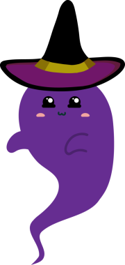 Mor bir şapkanın çizgi film karakteri