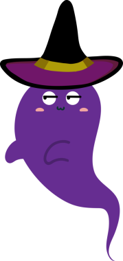 Cadılar Bayramı mor canavarı, vektör illüstrasyonu