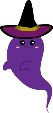 mor canavar, çizgi film, vektör illüstrasyonu