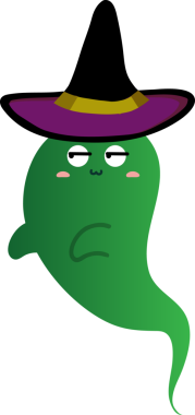 Çizgi film yeşil canavarı. Tasarım için Cadılar Bayramı vektör illüstrasyonuName.