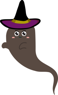 Düz şapkalı komik çizgi film karakteri