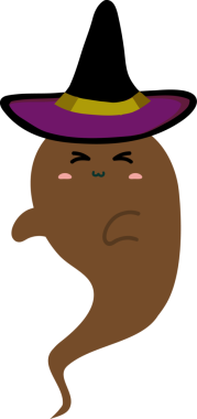 Komik yüzlü sevimli ve komik çizgi film kahverengi şapkalı.