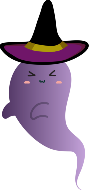 izole cadı çizgi film tasarımı