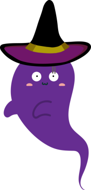 Cadılar bayramı mor cadı şapkası