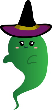 Çizgi film yeşil canavarın vektör çizimi