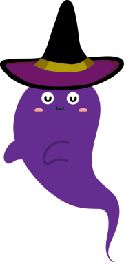 Cadılar Bayramı cadısı, vektör illüstrasyonu, düz tasarım