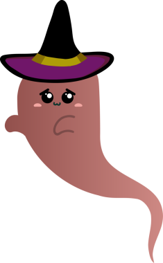 Komik, kahverengi çizgi film ahtapotu.