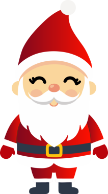 Sevimli Noel Baba çizgi filmi, mutlu Noeller.