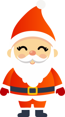 Sevimli Noel Baba çizgi filmi, mutlu Noeller.