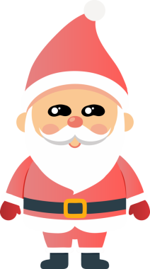 Sevimli Noel Baba çizgi filmi, mutlu Noeller.