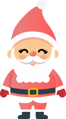 Sevimli Noel Baba çizgi filmi, mutlu Noeller.