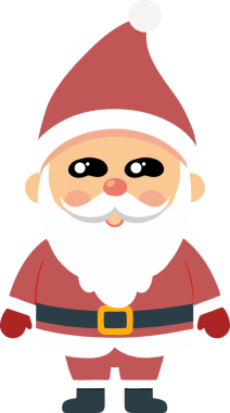 Sevimli Noel Baba çizgi filmi, mutlu Noeller.