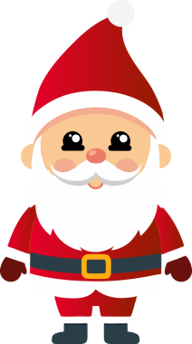 Sevimli Noel Baba çizgi filmi, mutlu Noeller.