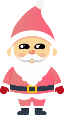 Sevimli Noel Baba çizgi filmi, mutlu Noeller.