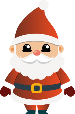 Sevimli Noel Baba çizgi filmi, mutlu Noeller.