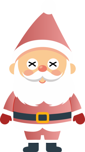 Sevimli Noel Baba çizgi filmi, mutlu Noeller.