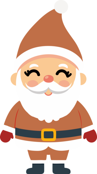 Sevimli Noel Baba çizgi filmi, mutlu Noeller.