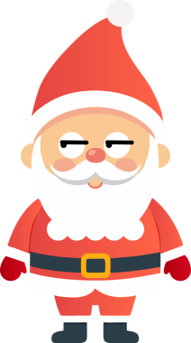 Sevimli Noel Baba çizgi filmi, mutlu Noeller.