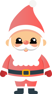 Sevimli Noel Baba çizgi filmi, mutlu Noeller.