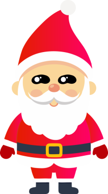 Sevimli Noel Baba çizgi filmi, mutlu Noeller.